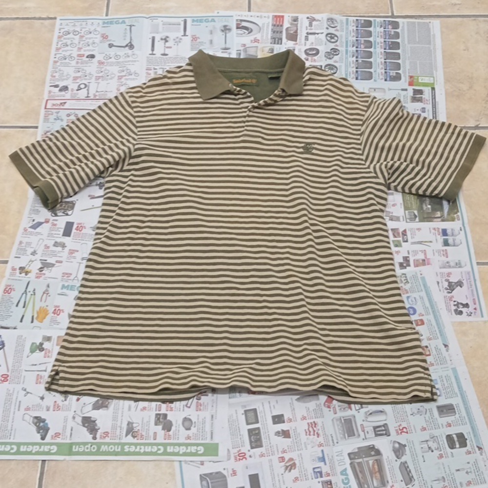 Mens Timberland Polo Shirt XLGreen..CLOSET CLEAROUT